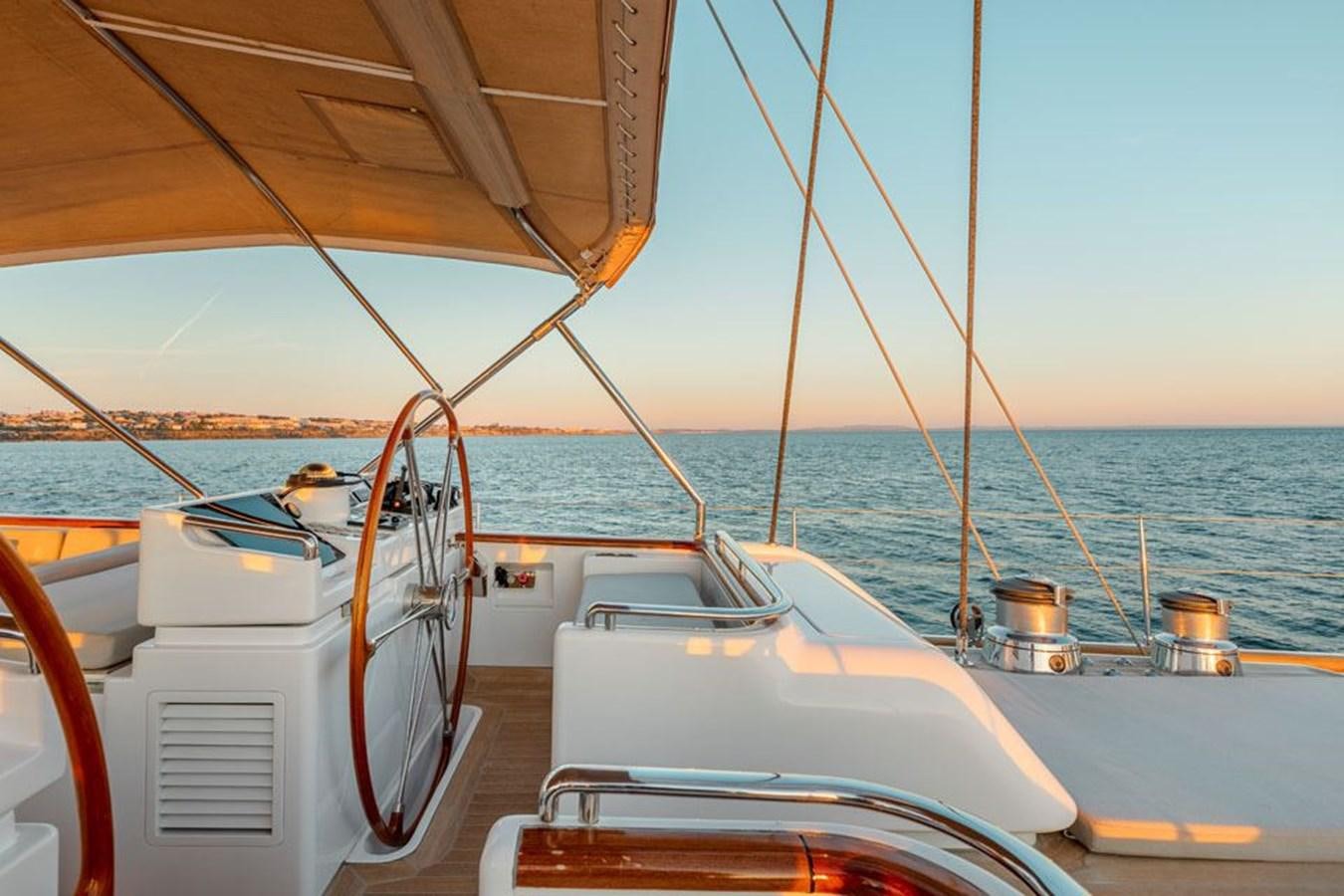 a boat on the water aboard PAULINE AF SKANOR Yacht for Sale