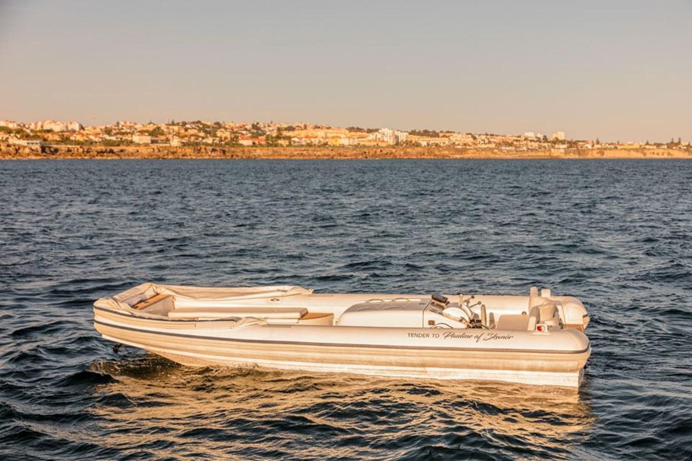 a boat on the water aboard PAULINE AF SKANOR Yacht for Sale