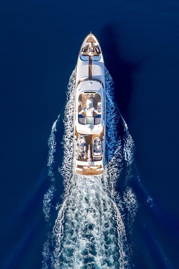 a tall tower with a statue on it aboard SEA FALCON II Yacht for Sale