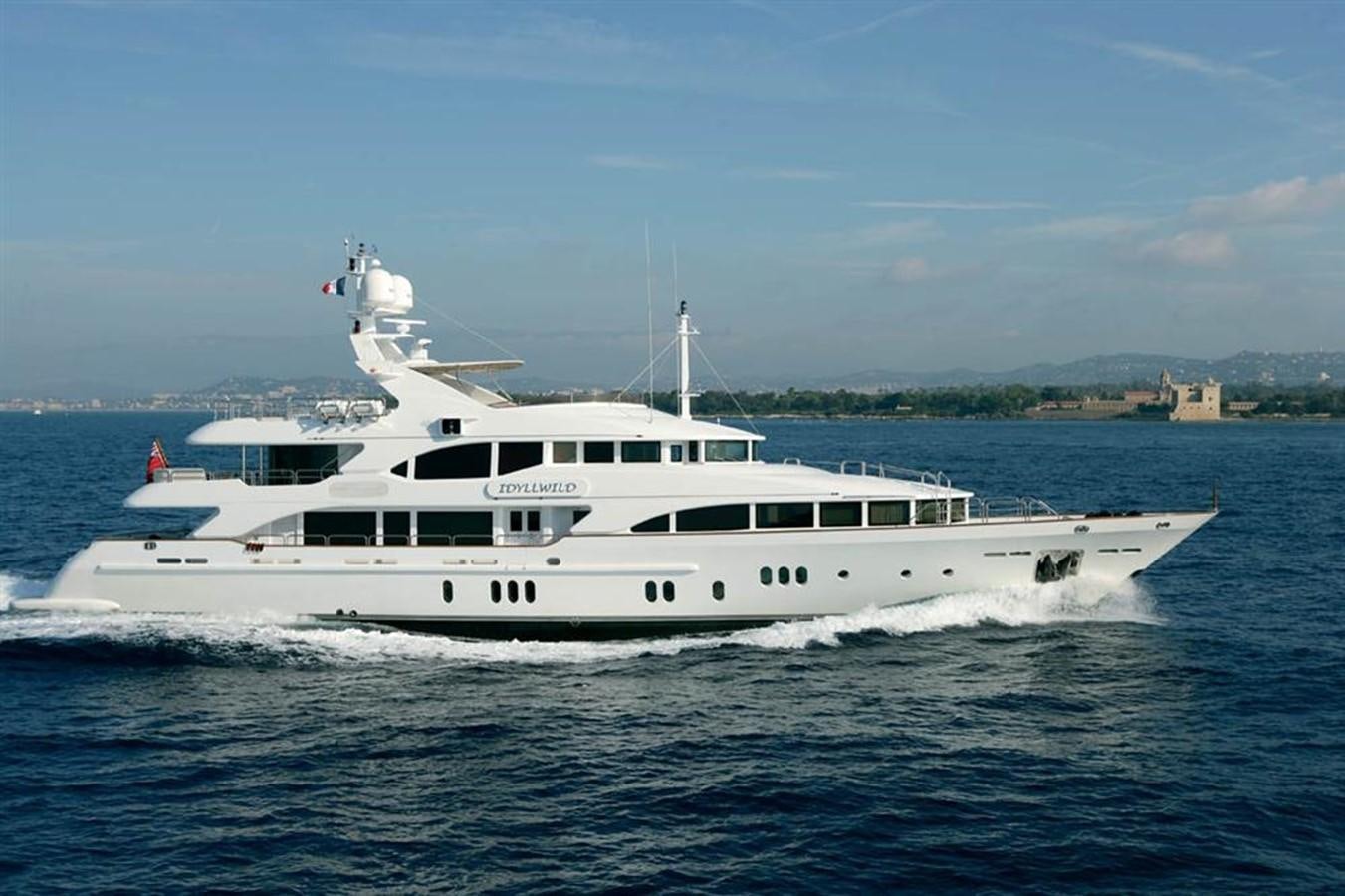 a boat in the water aboard SEASCAPE V Yacht for Sale