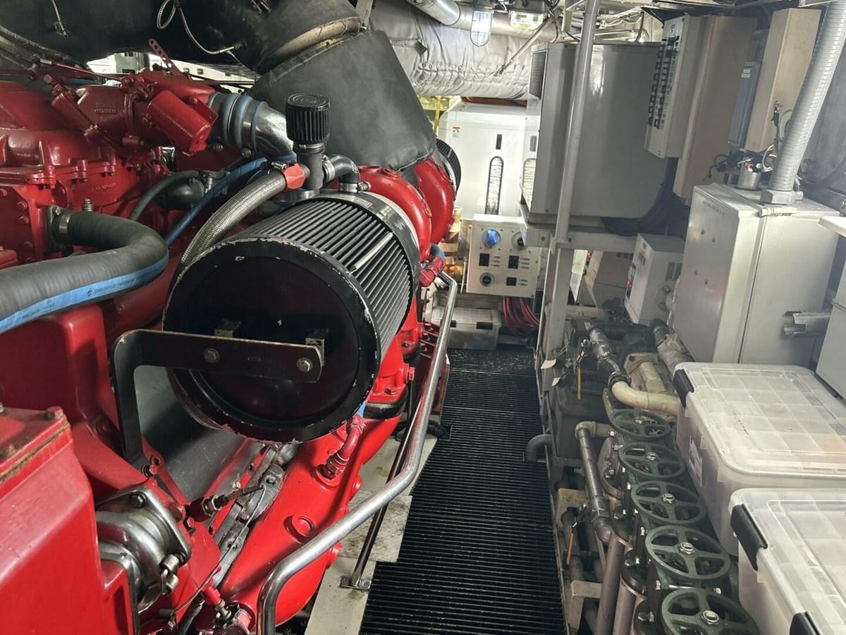 a close-up of a machine aboard MARGAUX Yacht for Sale