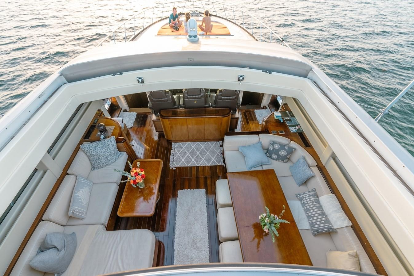 a boat with people on it aboard SCRATCH Yacht for Sale
