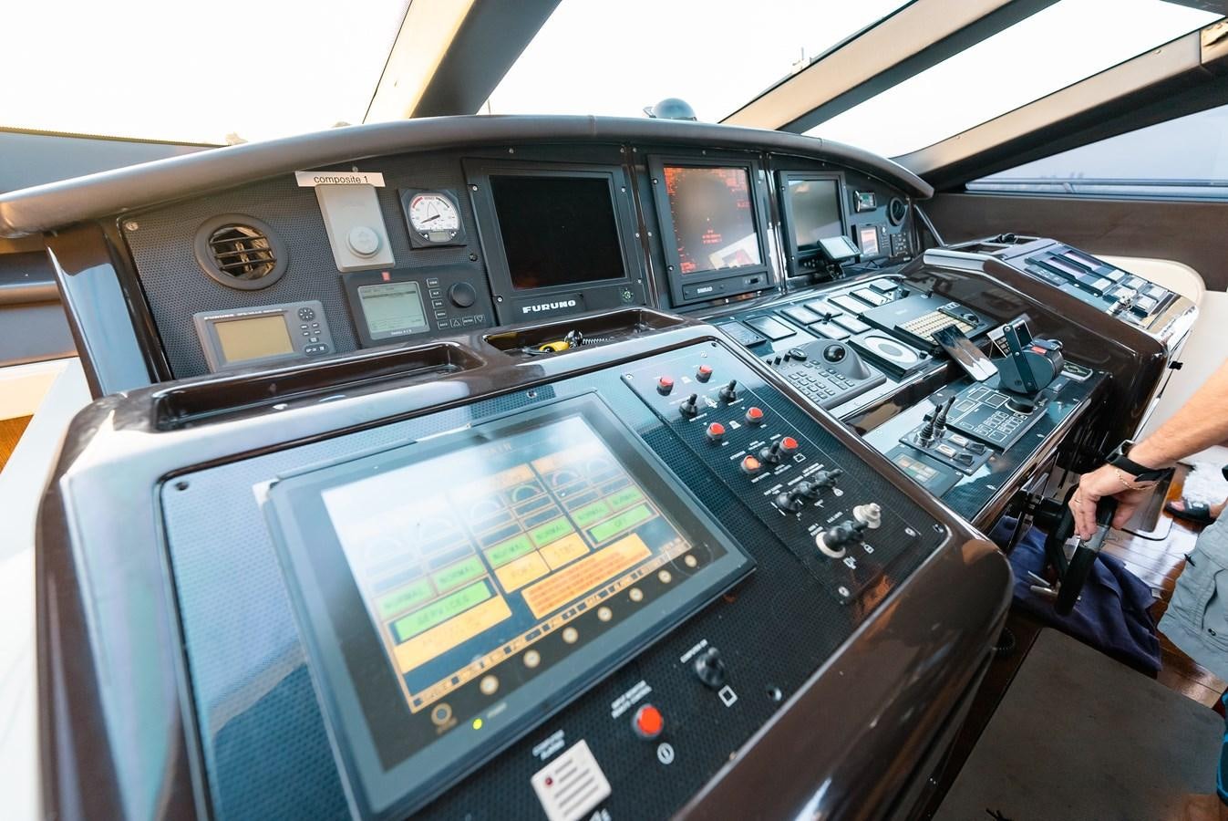 a cockpit of a plane aboard SCRATCH Yacht for Sale
