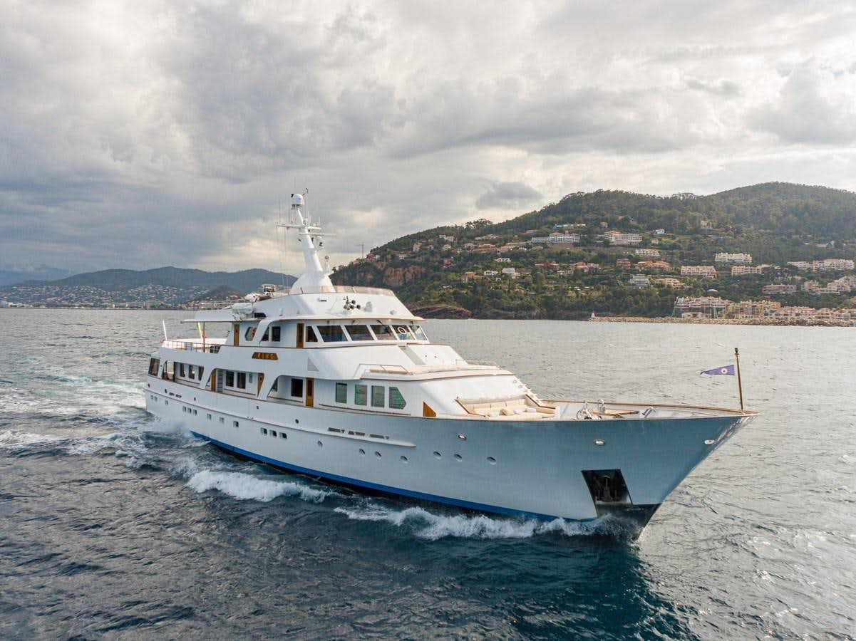 a boat in the water aboard GIN TONIC Yacht for Sale