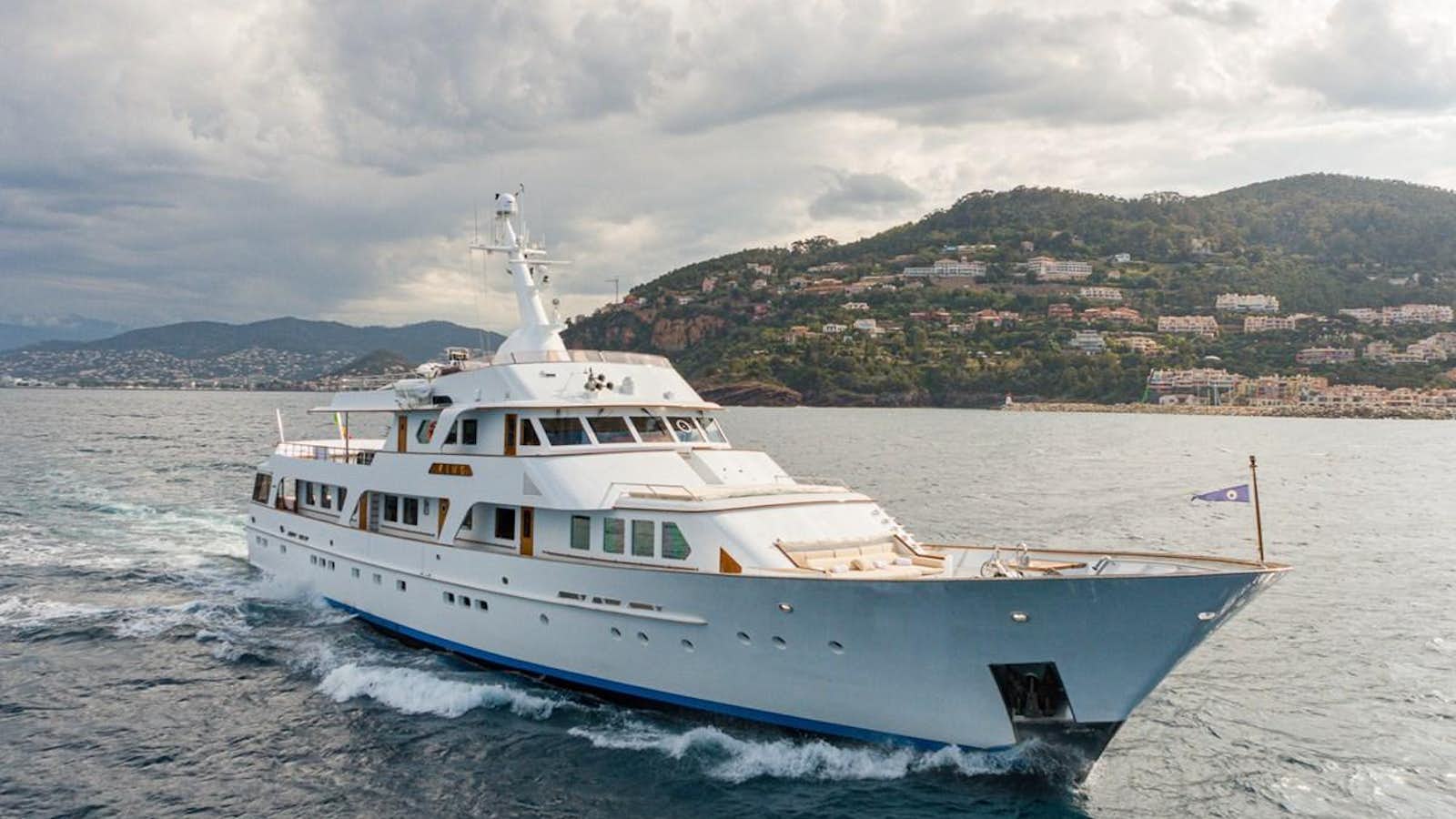 a boat in the water aboard KING K Yacht for Sale