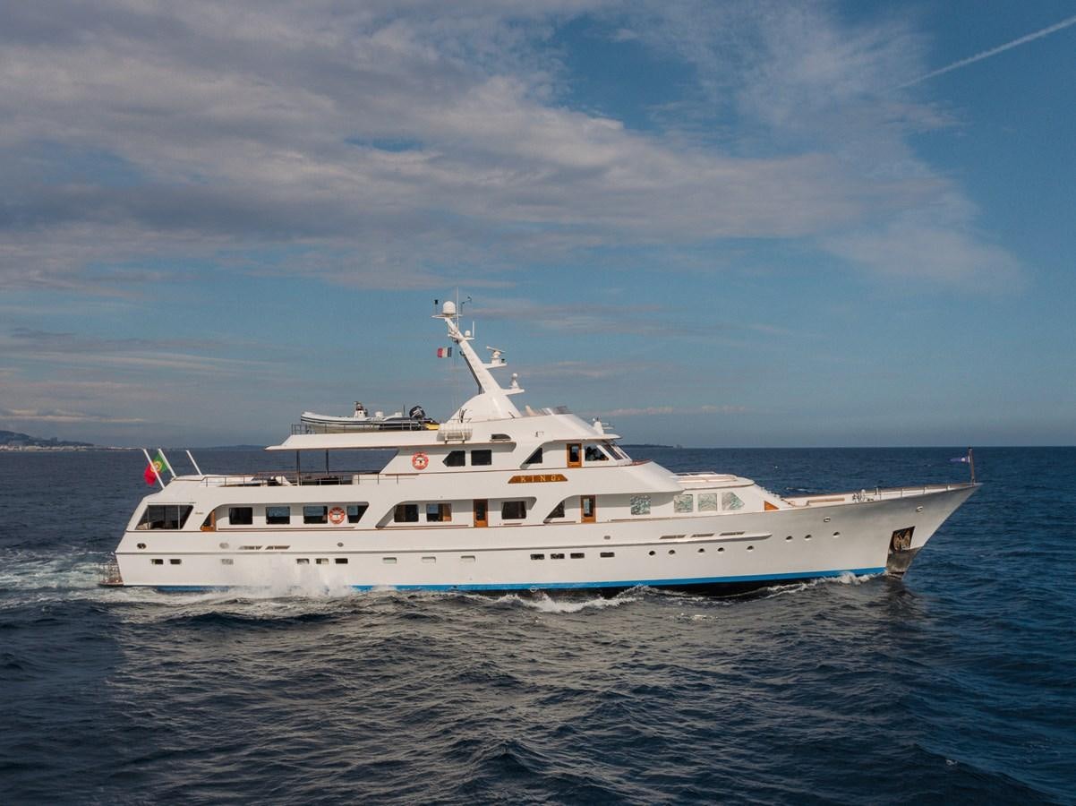a white yacht in the water aboard GIN TONIC Yacht for Sale