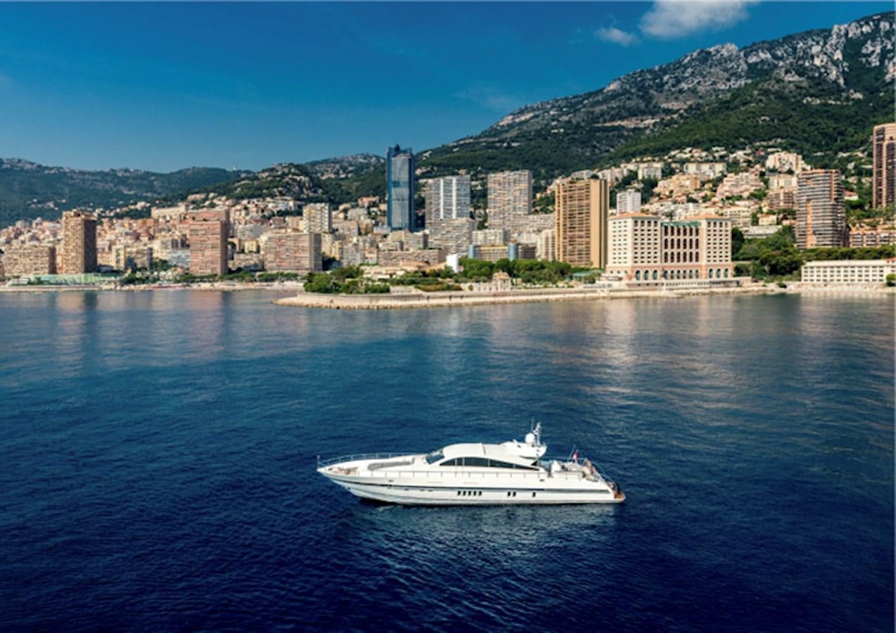 a boat on the water aboard LEOPARD 27M Yacht for Sale