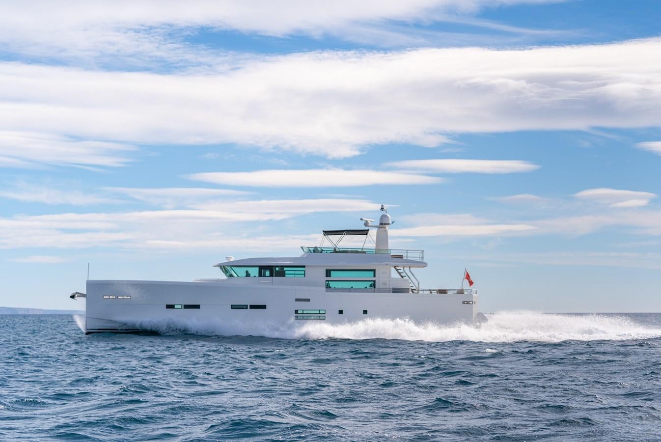 a boat in the water aboard SHOCKWAVE Yacht for Sale