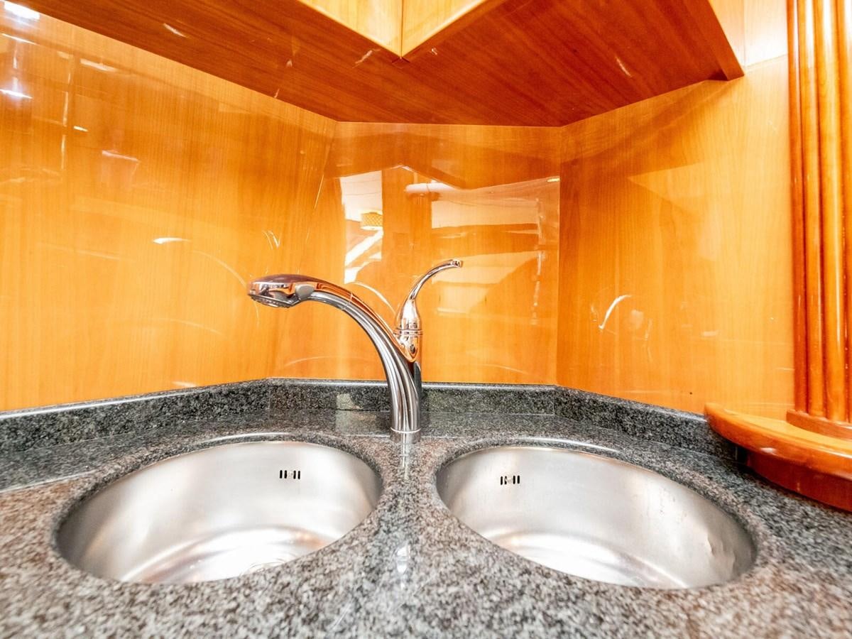 a couple of sinks in a bathroom aboard NUEVA OLA Yacht for Sale