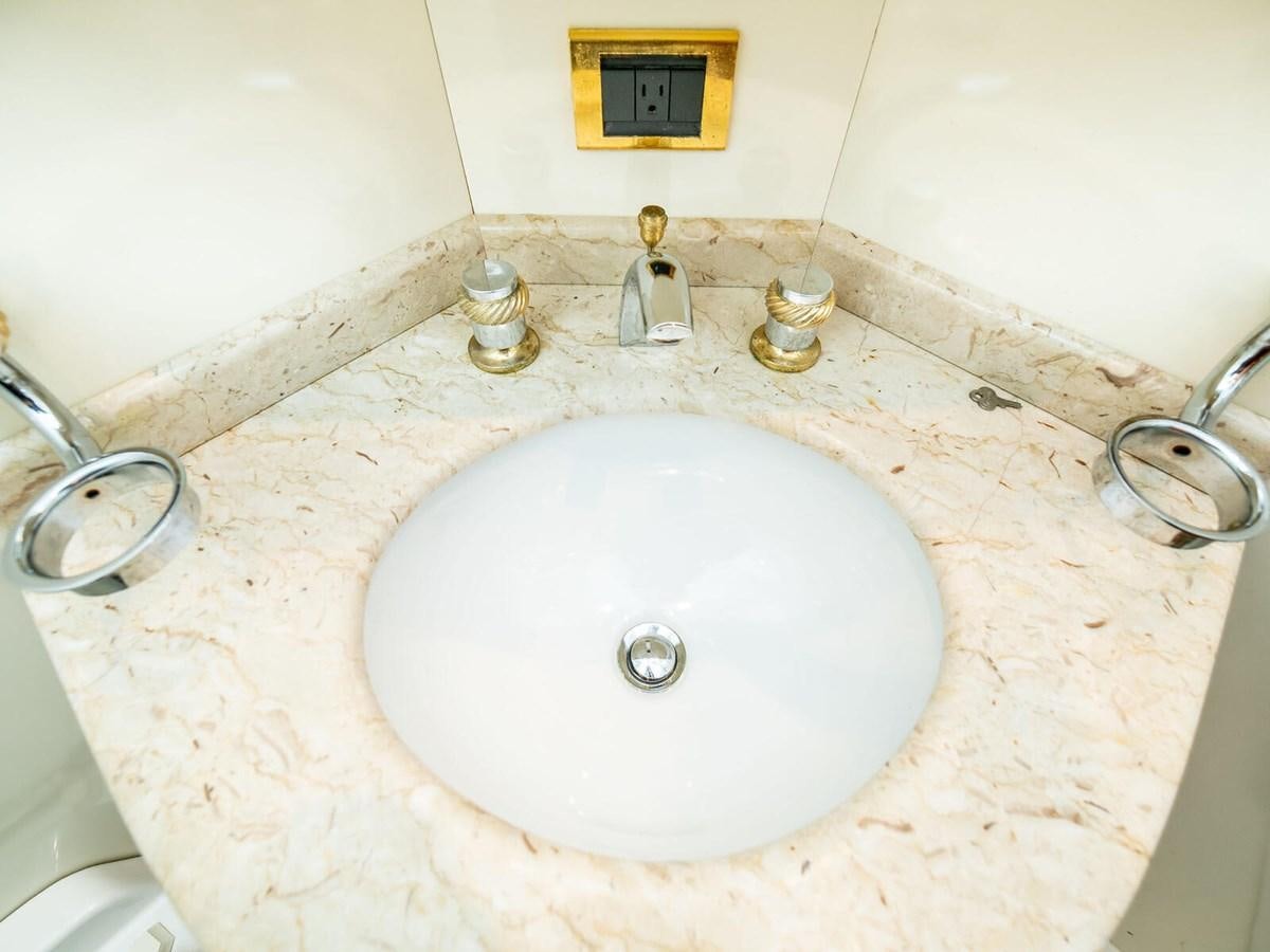 a sink with a faucet aboard NUEVA OLA Yacht for Sale
