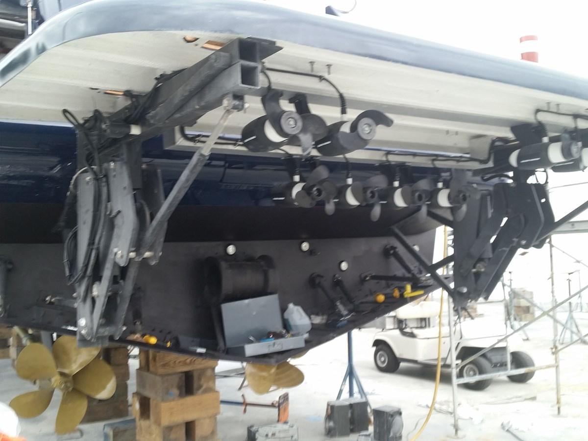 a large black machine aboard NUEVA OLA Yacht for Sale