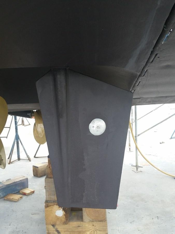 a large metal object with a hole in it aboard NUEVA OLA Yacht for Sale