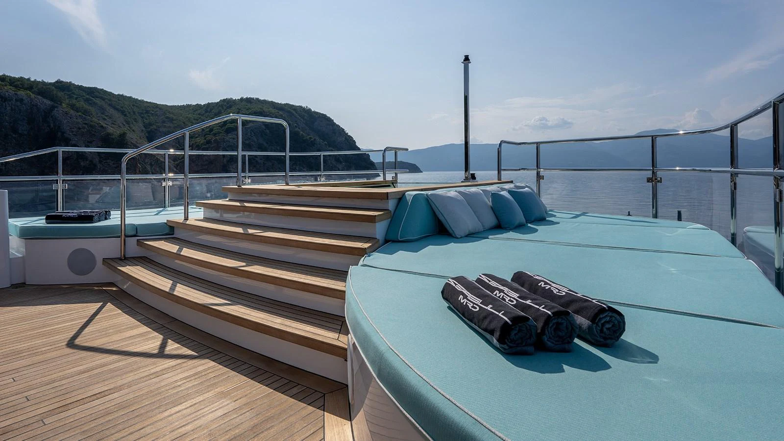 a boat on a deck aboard SEAGULL MRD Yacht for Sale