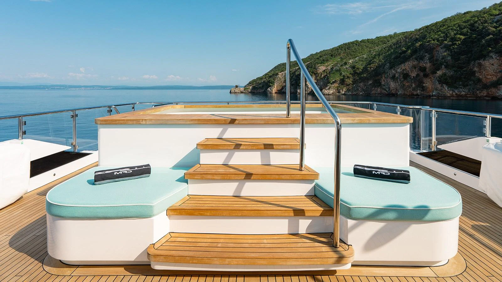 a boat on a deck aboard SEAGULL MRD Yacht for Sale