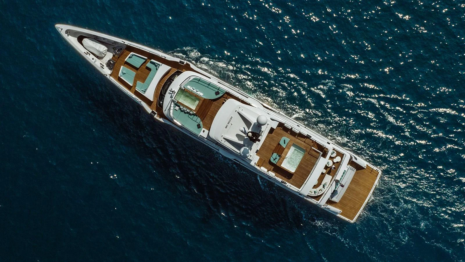 a high angle view of a boat aboard SEAGULL MRD Yacht for Sale