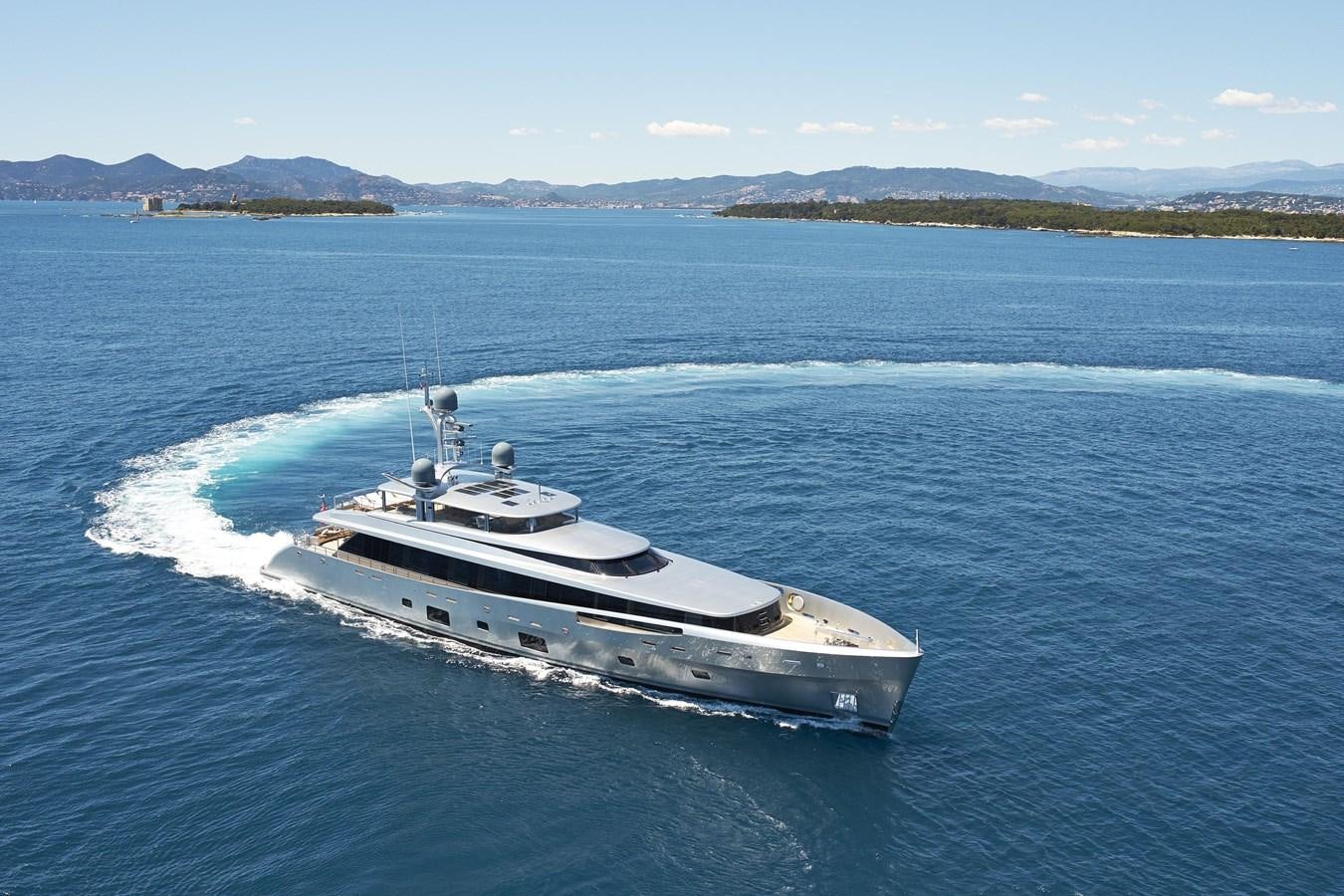 a boat on the water aboard EXCELLENCE V Yacht for Sale