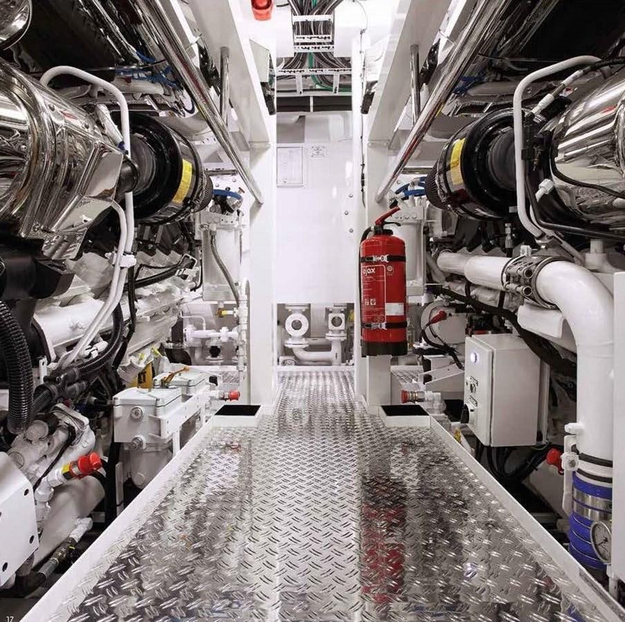 a large room with machinery aboard EXCELLENCE V Yacht for Sale