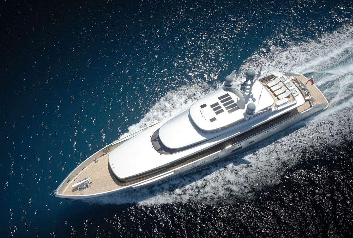 a space ship in space aboard EXCELLENCE V Yacht for Sale