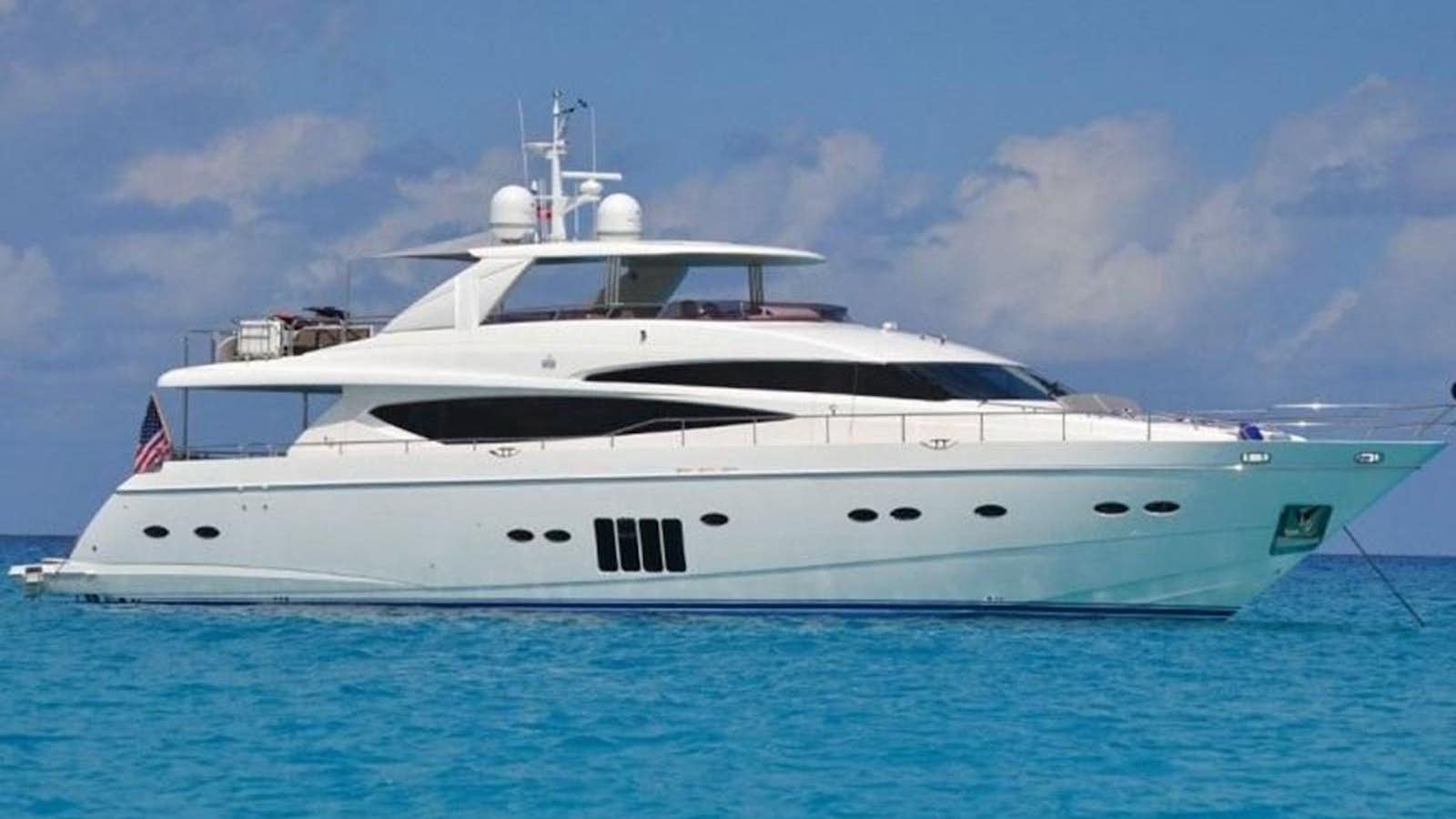a white yacht in the water aboard PRINCESS 95 Yacht for Sale
