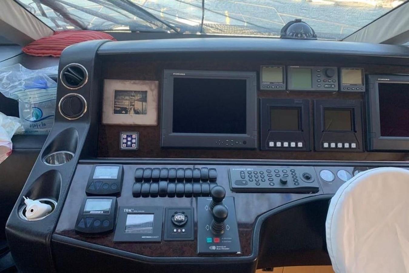 the inside of a car aboard PRINCESS 95 Yacht for Sale