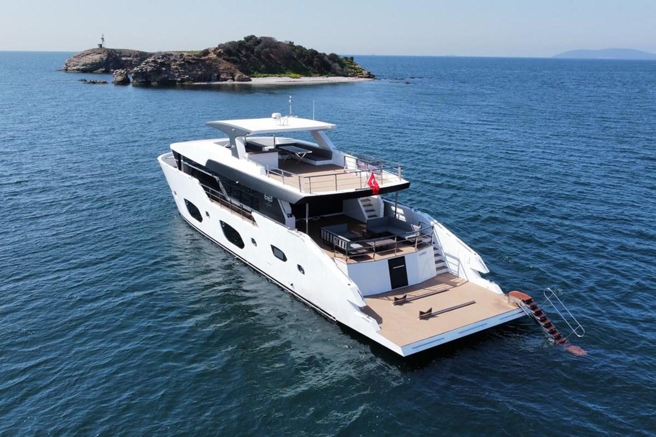 a boat in the water aboard CARBO Yacht for Sale