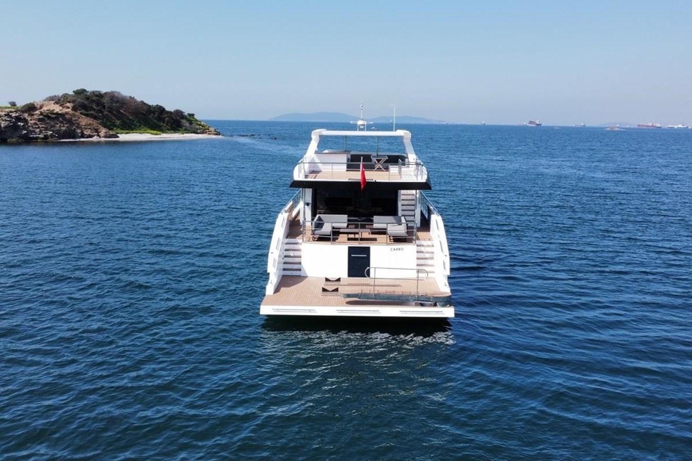 a boat in the water aboard CARBO Yacht for Sale