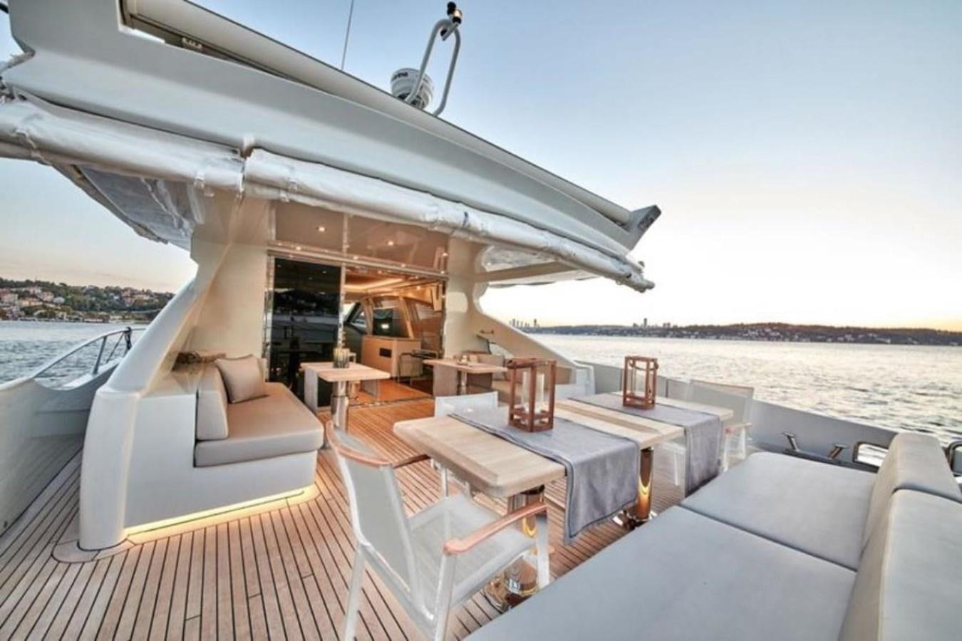 a boat on the water aboard AZIMUT 98 Yacht for Sale