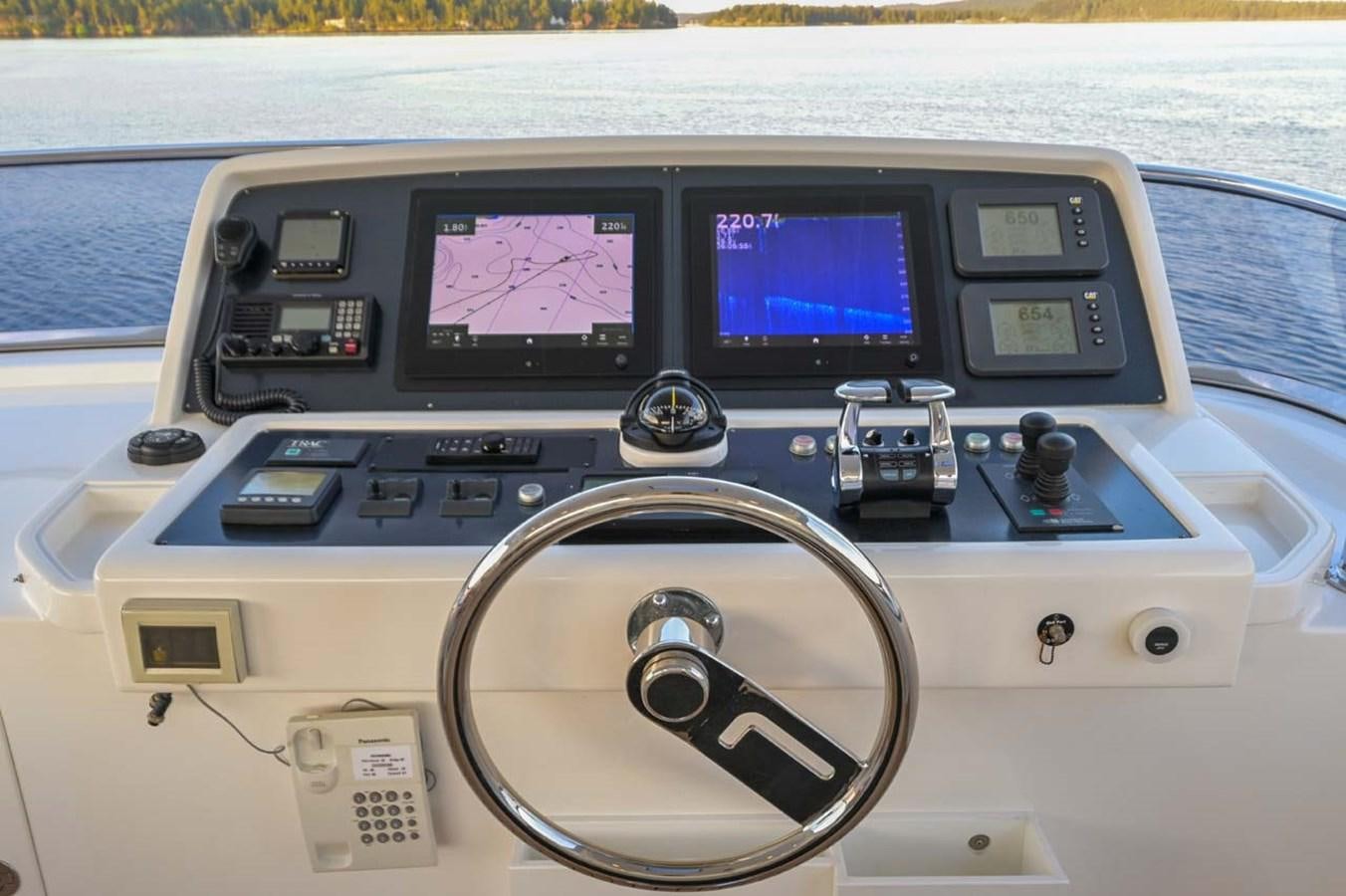 a cockpit of a plane aboard BELLA SOGNO Yacht for Sale