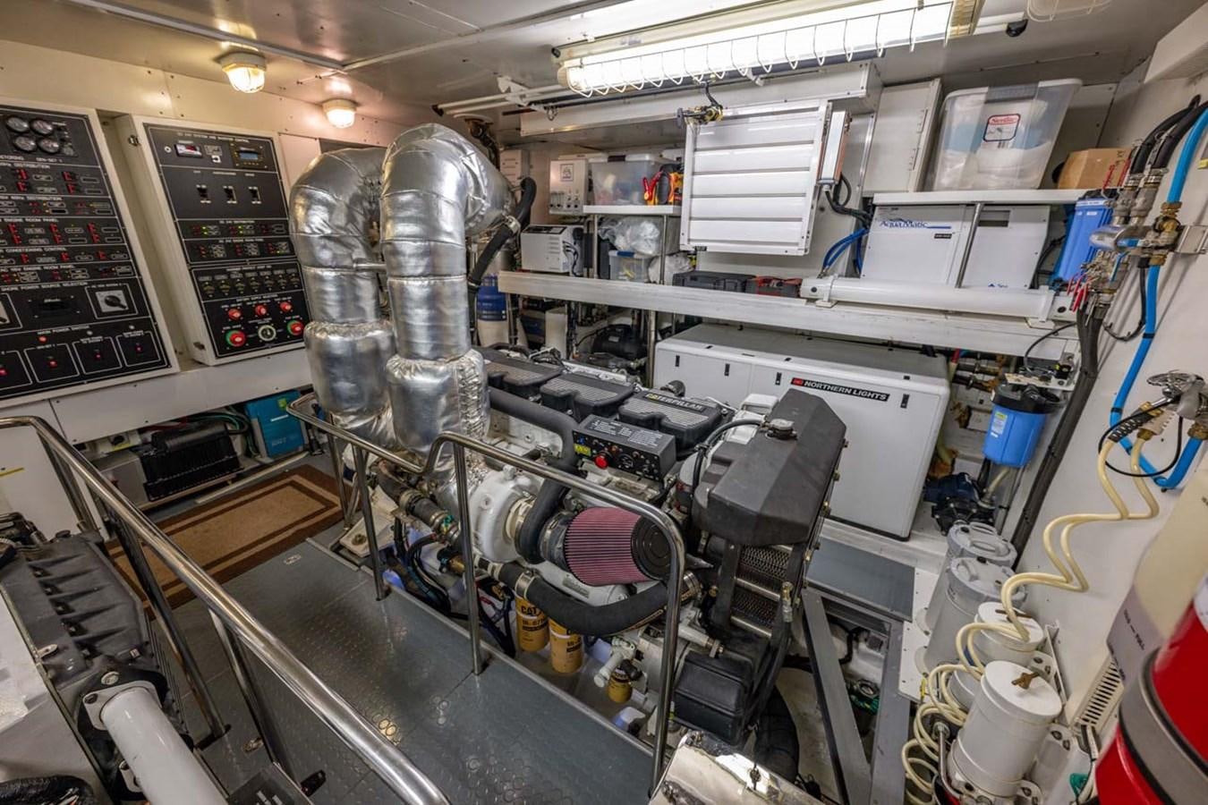 a room with machinery aboard BELLA SOGNO Yacht for Sale
