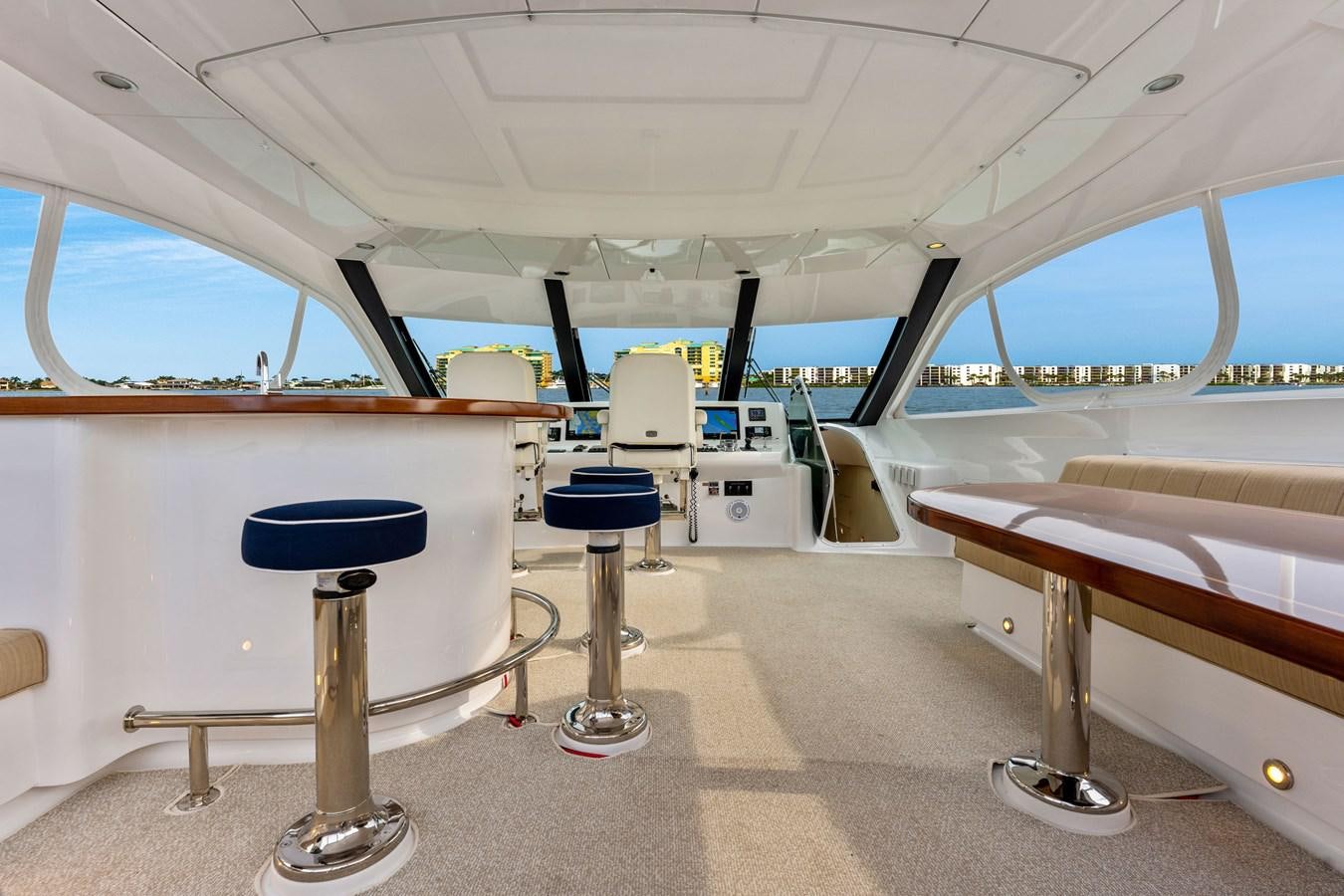 inside of a plane aboard RUMOURS Yacht for Sale