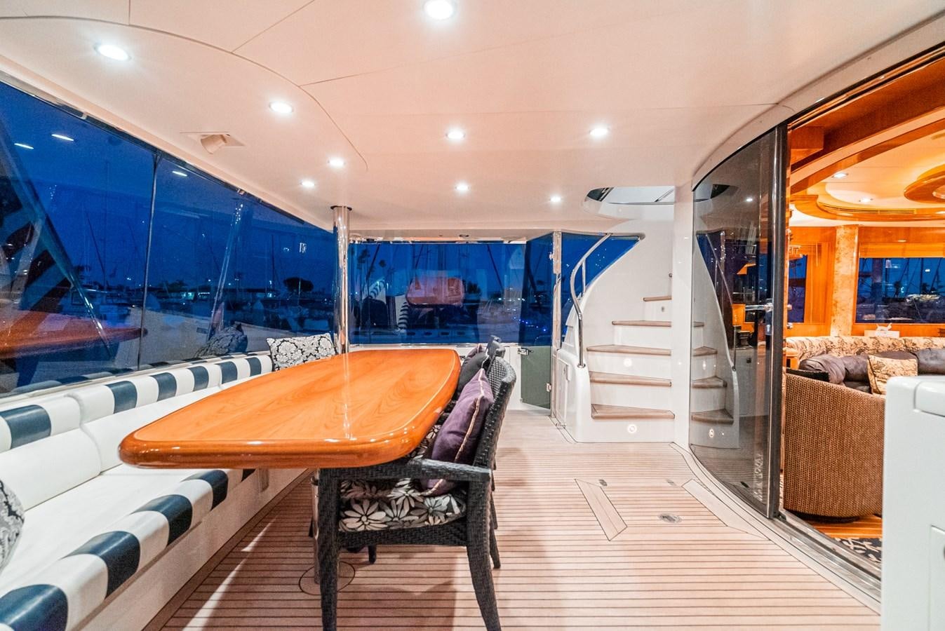 inside of a boat aboard LIBERTY Yacht for Sale