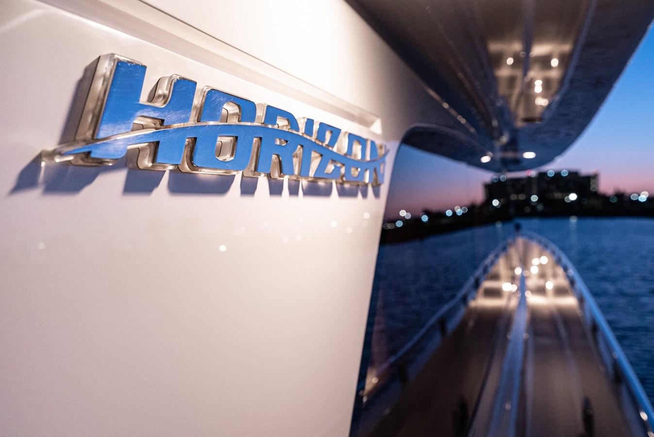 a sign on a building aboard LIBERTY Yacht for Sale