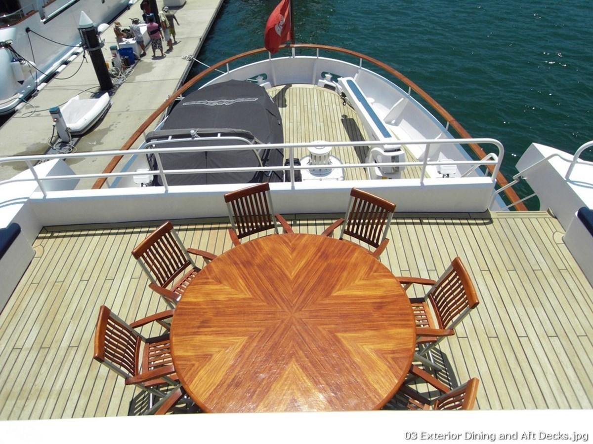 a deck on a boat aboard WESTERN ISLES Yacht for Sale