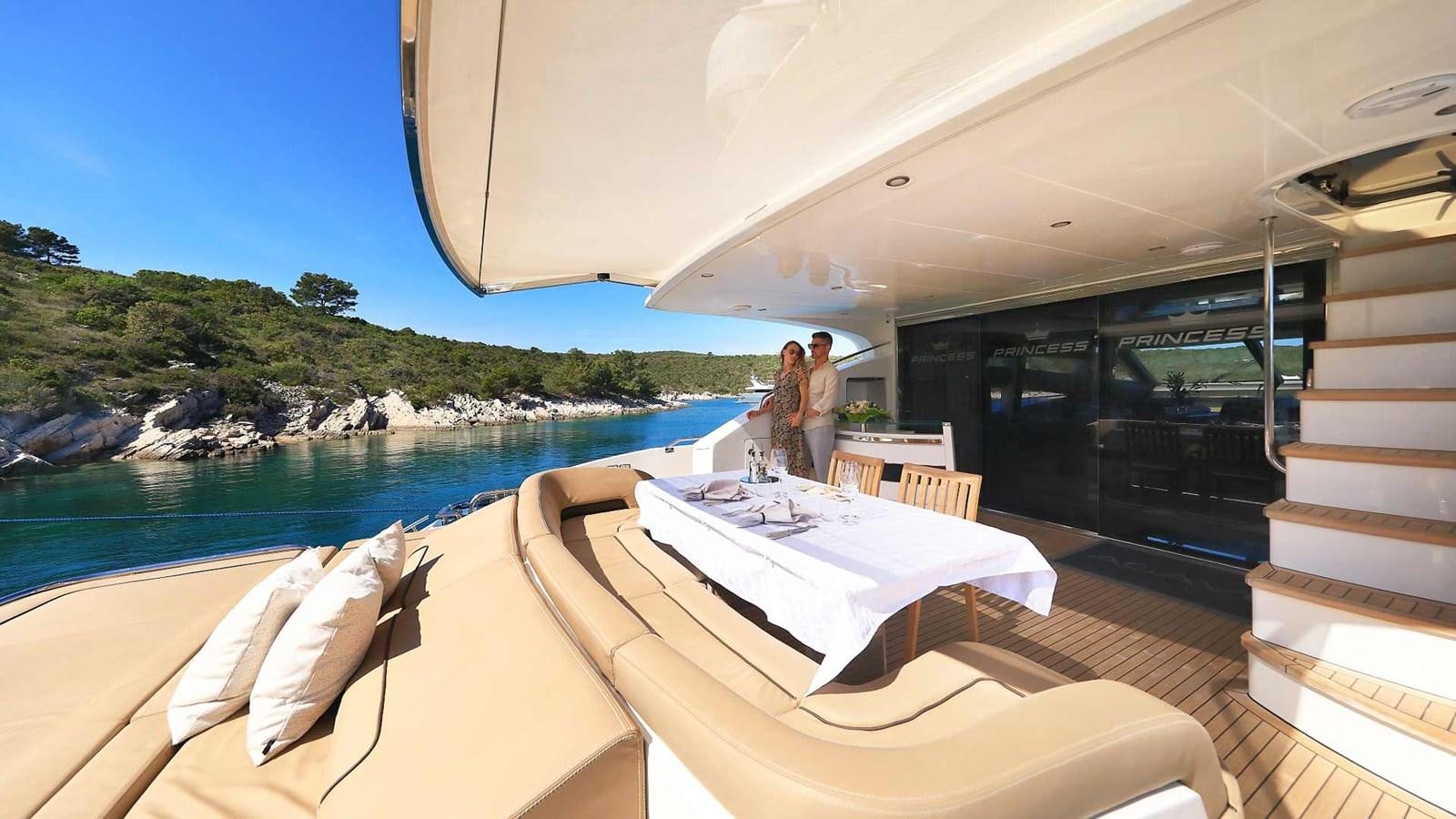 a boat on the water aboard AGAVE Yacht for Sale