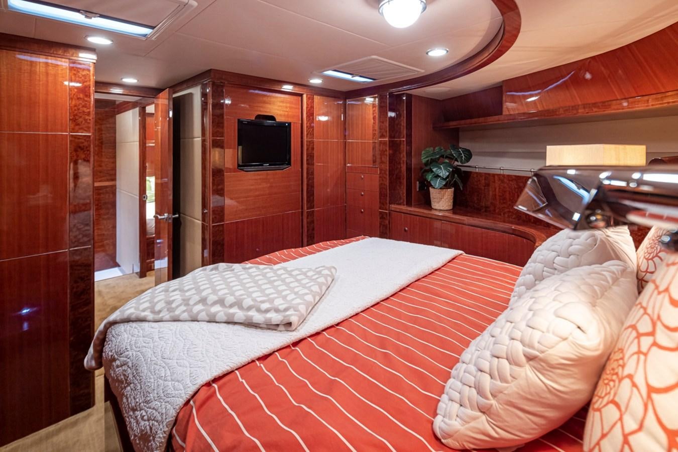 a couple of beds in a room aboard COCONUT Yacht for Sale