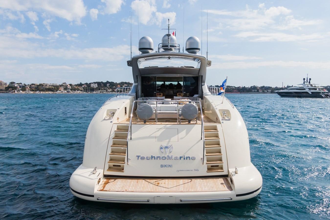 a boat on the water aboard TECHNOMARINE Yacht for Sale