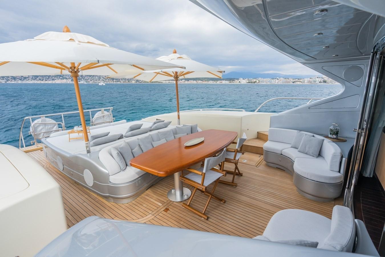a boat on the water aboard TECHNOMARINE Yacht for Sale