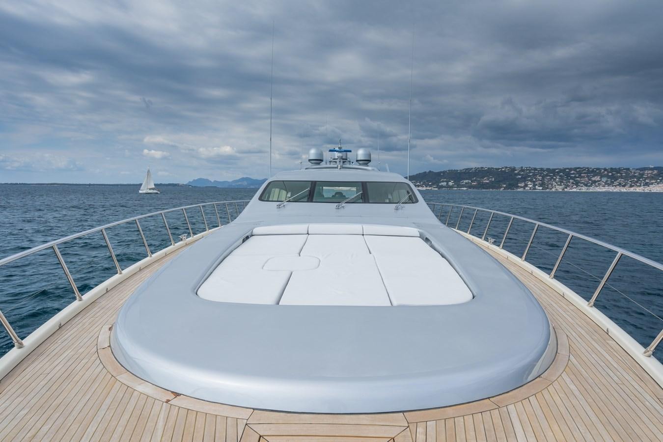 a boat on a body of water aboard TECHNOMARINE Yacht for Sale