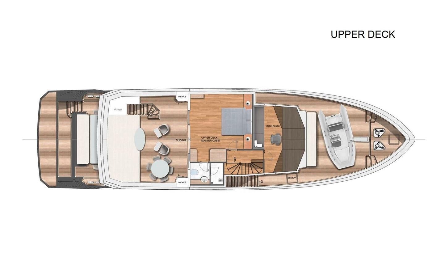 diagram aboard AEGEAN EXPLORER 26M/02 Yacht for Sale