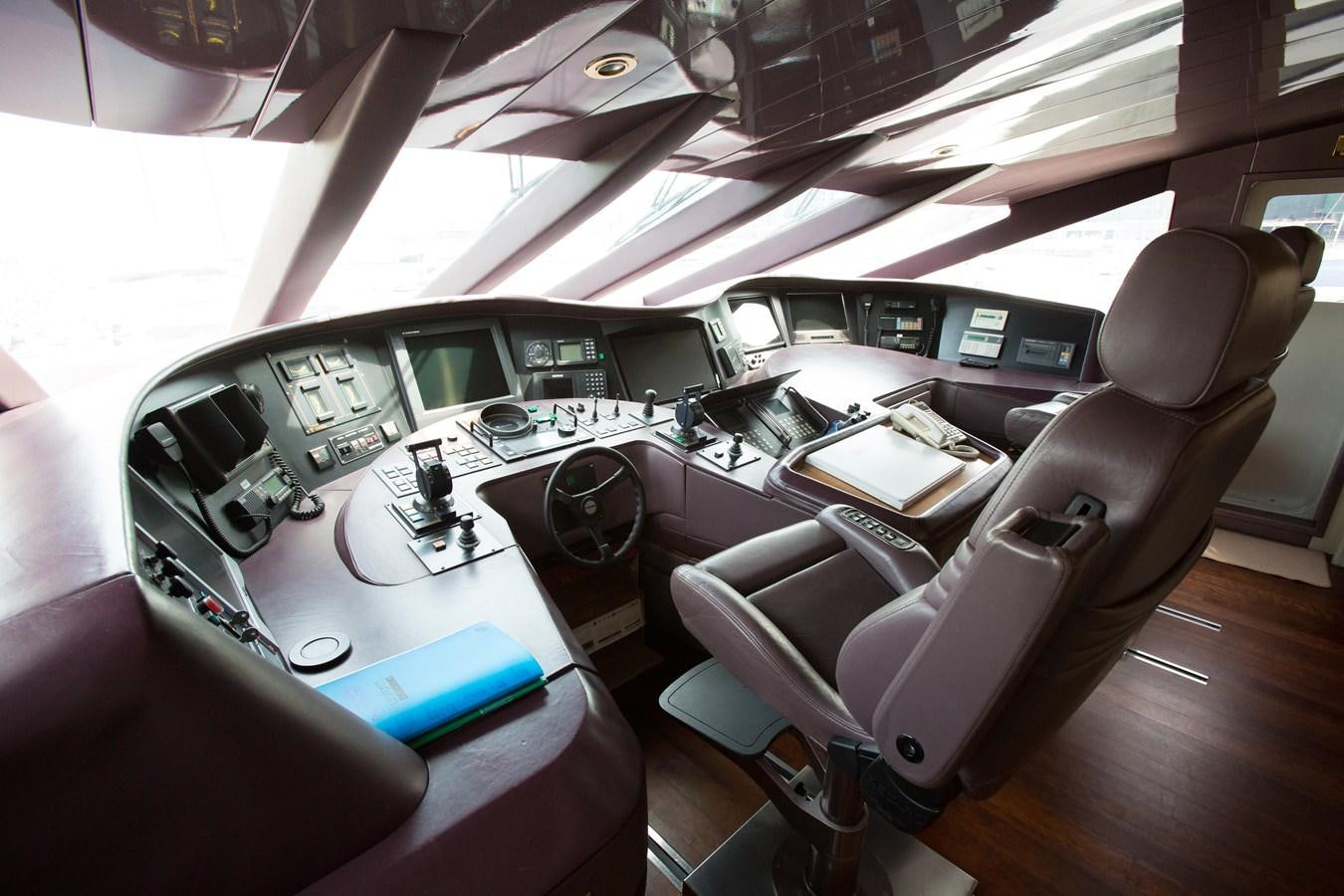 inside of a car aboard TAMTEEN Yacht for Sale