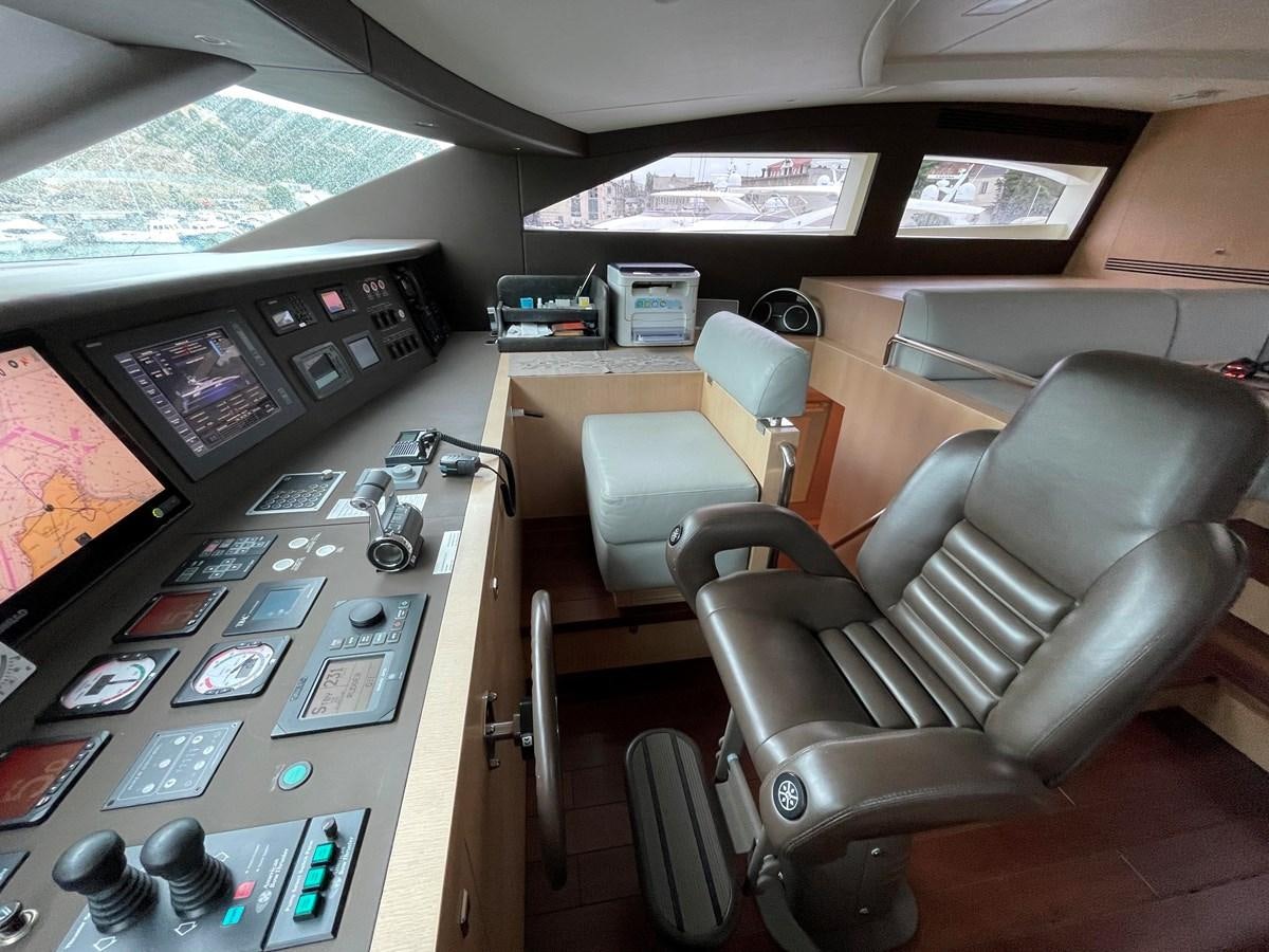a car on the machine aboard ESPRESSO Yacht for Sale