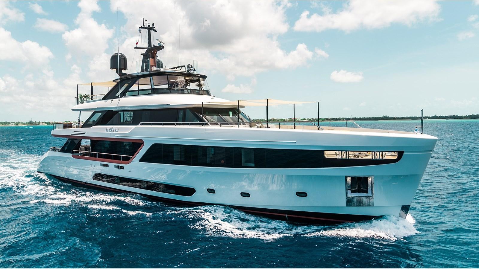a boat on the water aboard KOJU Yacht for Sale