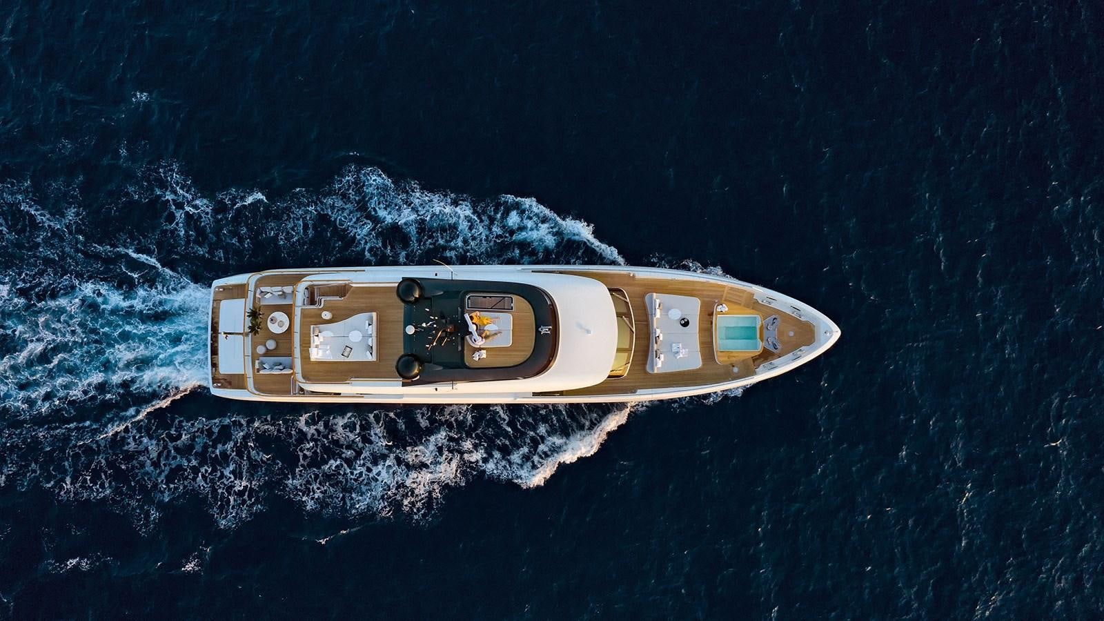 a space ship in space aboard KOJU Yacht for Sale
