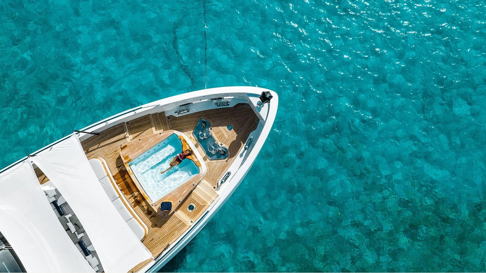 a boat in the water aboard KOJU Yacht for Sale