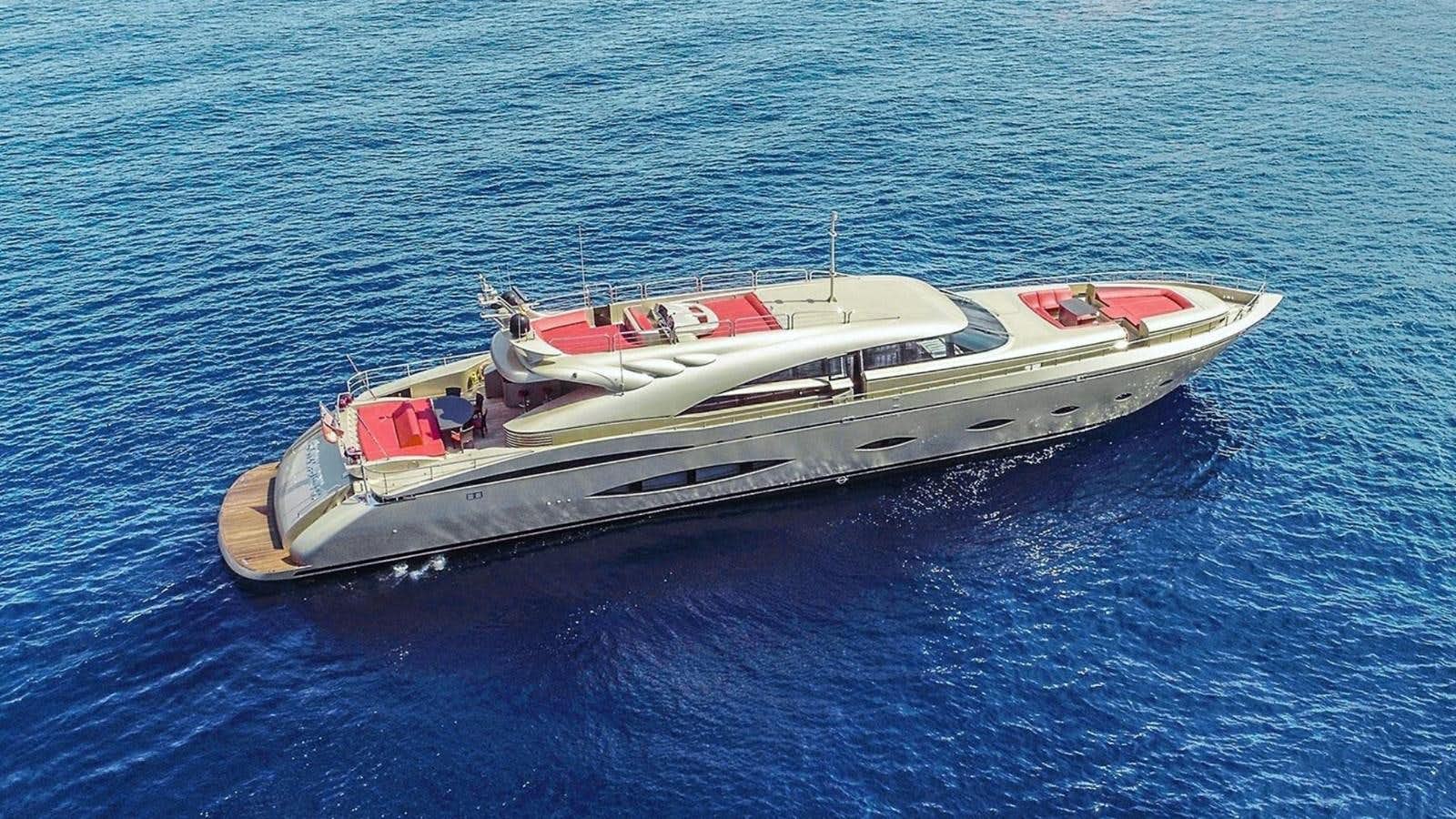 a boat in the water aboard ELIZAVETA Yacht for Sale