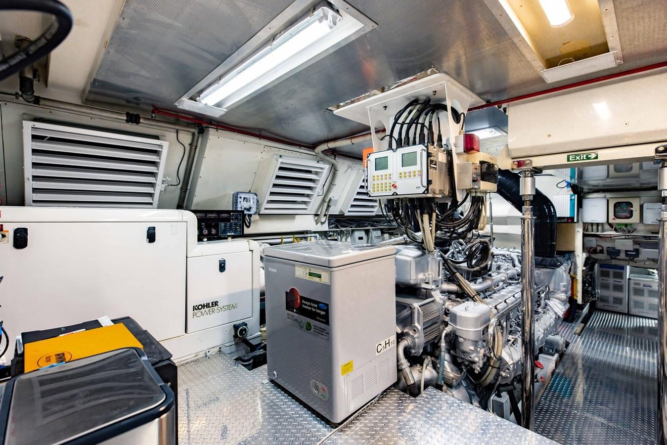a room with machinery aboard 7 KNOTS Yacht for Sale