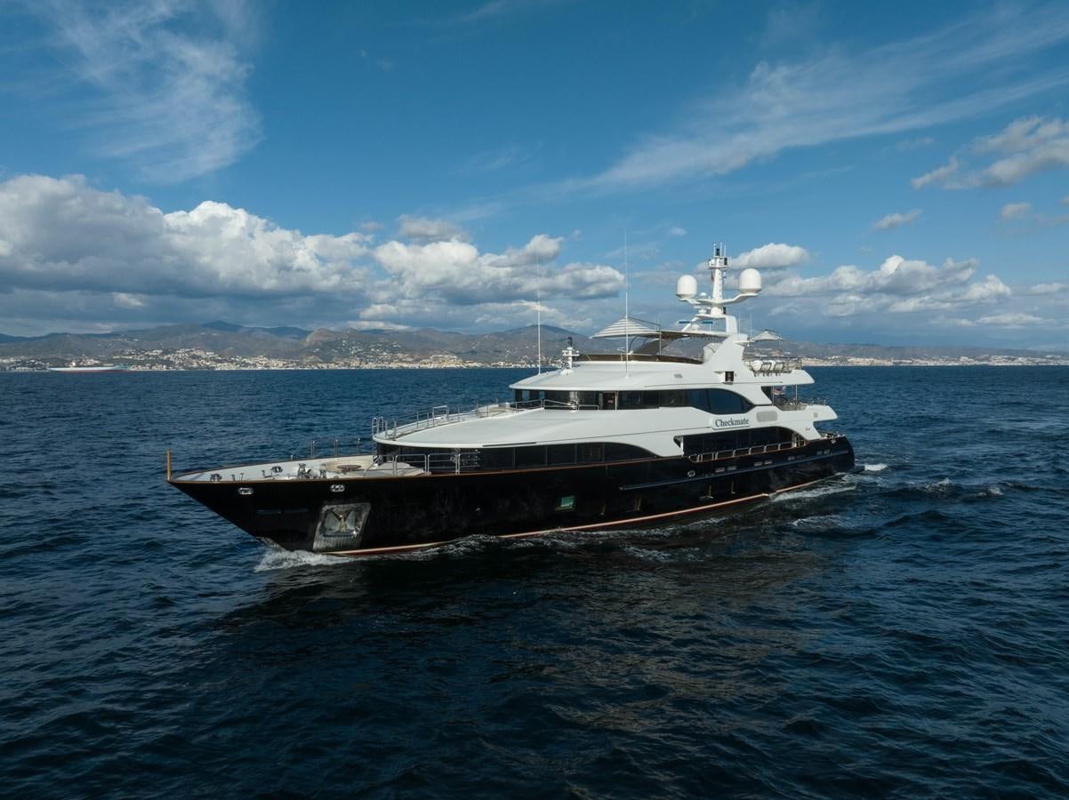 a boat in the water aboard CHECKMATE Yacht for Sale