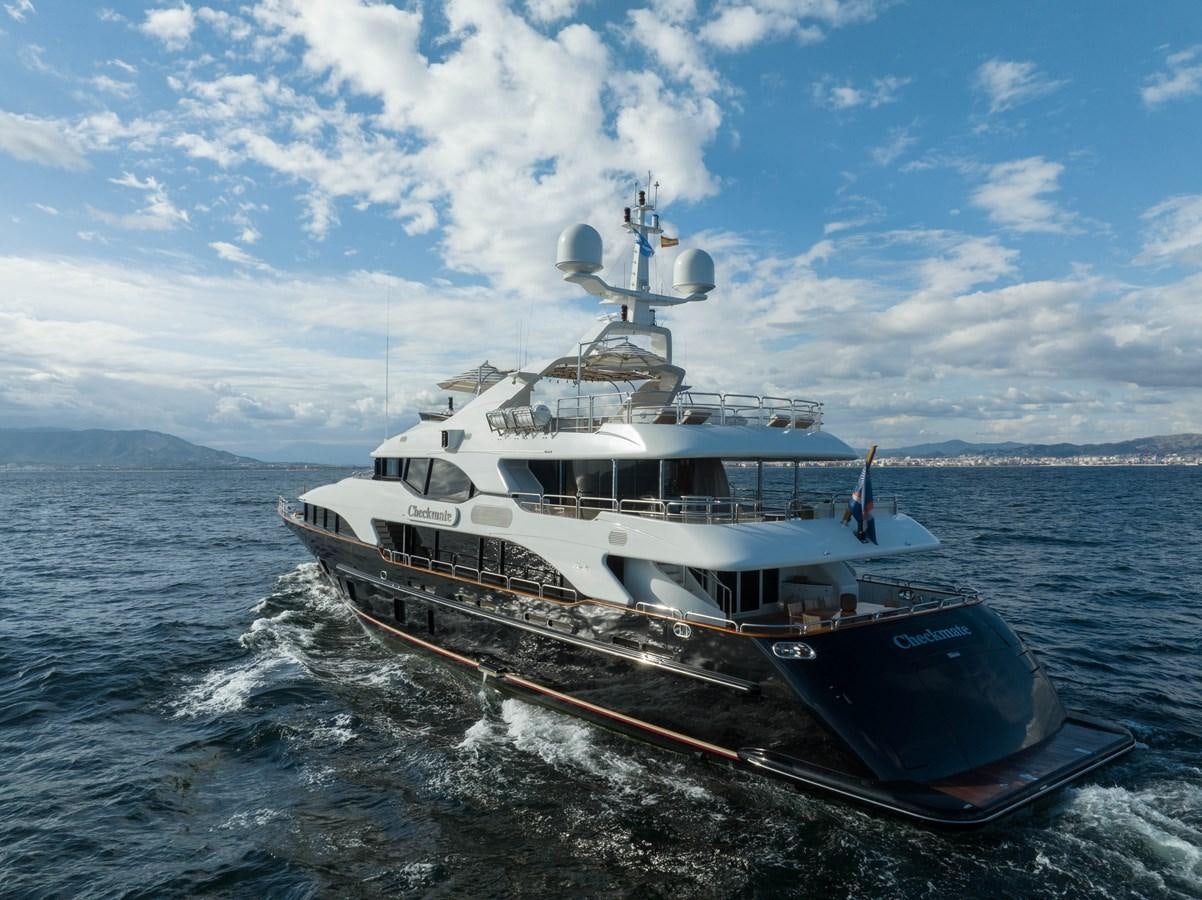 a boat on the water aboard CHECKMATE Yacht for Sale