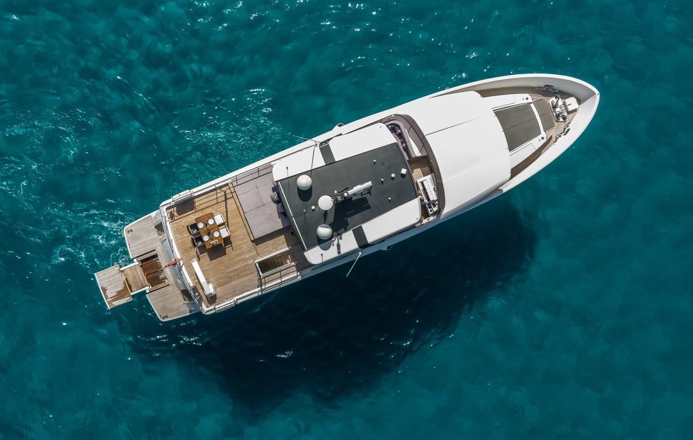 a satellite in the ocean aboard YES Yacht for Sale