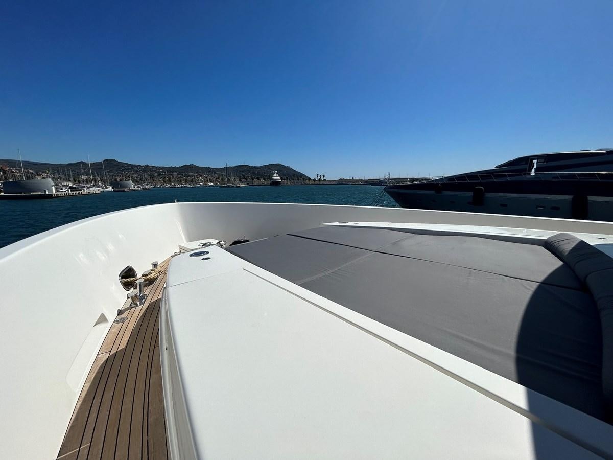 a view of a body of water from a plane aboard YES Yacht for Sale